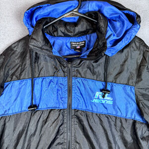 Vintage Ralph Lauren Jacket Mens Medium RL Jeans Windbreaker Packable Hood